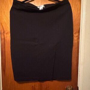 89th & Madison Classic Black Pencil Skirt